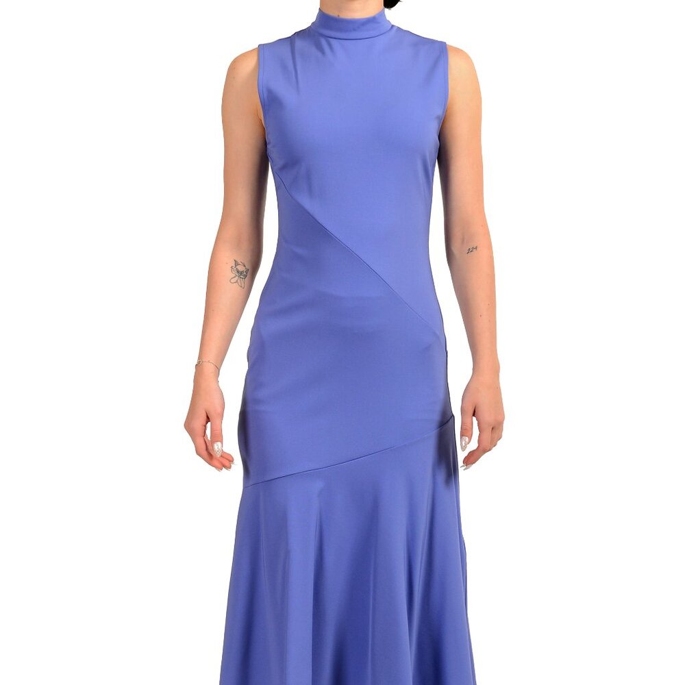 Scuderia Ferrari Women's Purple Stretch Sleeveless A-Line Dress US S IT 40